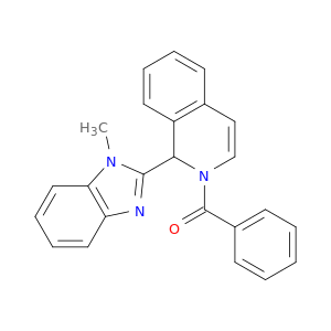 Isoquinoline, 2-benzoyl-1,2-dihydro-1-(1-methyl-1H-benzimidazol-2-yl)-