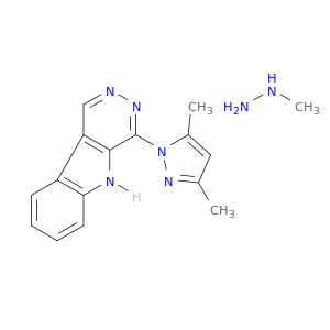 5H-Pyridazino[4,5-b]indole,4-(3,5-dimethyl-1H-pyrazol-1-yl)-1-(2-methylhydrazinyl)-