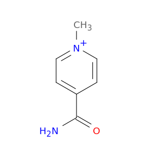 Pyridinium, 4-(aminocarbonyl)-1-methyl-