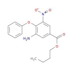 Benzoic acid, 3-amino-5-nitro-4-phenoxy-, butyl ester