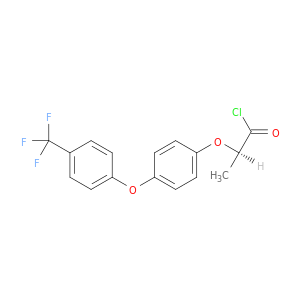 Propanoyl chloride, 2-[4-[4-(trifluoromethyl)phenoxy]phenoxy]-, (R)-