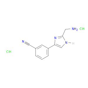 3-[2-(aminomethyl)-1H-imidazol-4-yl]benzonitrile dihydrochloride
