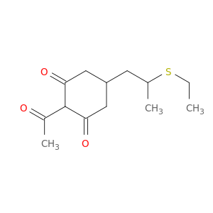 1,3-Cyclohexanedione, 2-acetyl-5-[2-(ethylthio)propyl]-