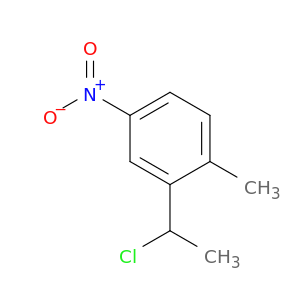 2-(1-chloroethyl)-1-methyl-4-nitrobenzene