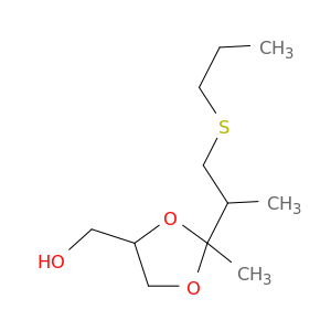 2-METHYL-2-(1-METHYL-2-(PROPYLTHIO)ETHYL)-1,3-DIOXOLANE-4-METHANOL