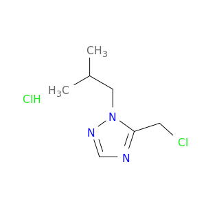 5-(chloromethyl)-1-(2-methylpropyl)-1H-1,2,4-triazole hydrochloride
