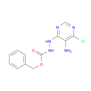 Hydrazinecarboxylicacid, 2-(5-amino-6-chloro-4-pyrimidinyl)-, phenylmethyl ester