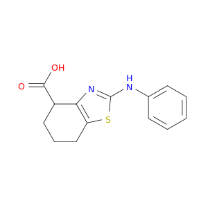 4,5,6,7-四氢-2-(苯氨基)-4-苯并噻唑羧酸
