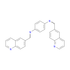 1,4-Benzenediamine, N,N'-bis(6-quinolinylmethylene)-