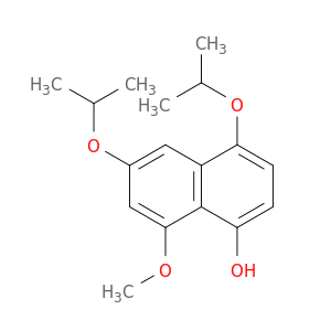 1-Naphthalenol, 8-methoxy-4,6-bis(1-methylethoxy)-