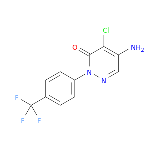 5-amino-4-chloro-2-[4-(trifluoromethyl)phenyl]pyridazin-3(2h)-one