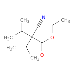 Butanoic acid, 2-cyano-3-methyl-2-(1-methylethyl)-, ethyl ester