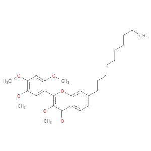 4H-1-Benzopyran-4-one, 7-decyl-3-methoxy-2-(2,4,5-trimethoxyphenyl)-