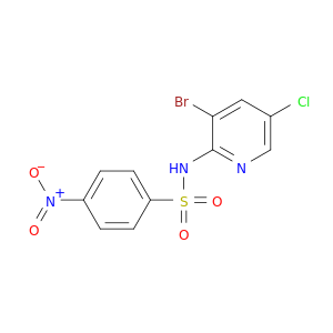 Benzenesulfonamide, N-(3-bromo-5-chloro-2-pyridinyl)-4-nitro-