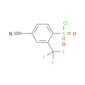 4-Cyano-2-(trifluoromethyl)benzene-1-sulfonyl chloride