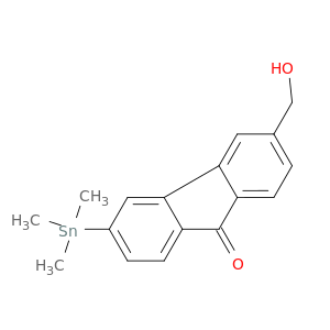 9H-Fluoren-9-one, 3-(hydroxymethyl)-6-(trimethylstannyl)-
