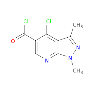 4-氯-1,3-二甲基吡唑并[3,4-B]吡啶-5-羰酰氯