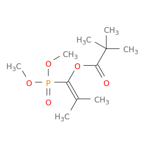 Propanoic acid,2,2-dimethyl-, 1-(dimethoxyphosphinyl)-2-methyl-1-propen-1-yl ester