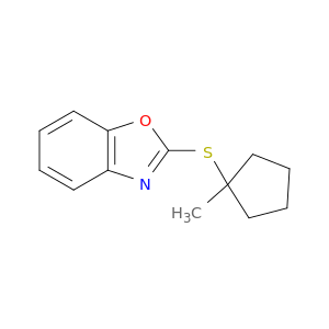 Benzoxazole, 2-[(1-methylcyclopentyl)thio]-