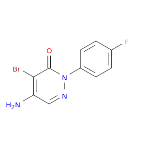 3(2H)-Pyridazinone, 5-amino-4-bromo-2-(4-fluorophenyl)-