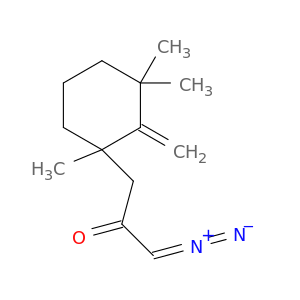 2-Propanone, 1-diazo-3-(1,3,3-trimethyl-2-methylenecyclohexyl)-