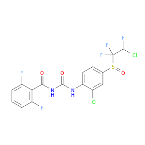 Benzamide,N-[[[2-chloro-4-[(2-chloro-1,1,2-trifluoroethyl)sulfinyl]phenyl]amino]carbonyl]-2,6-difluoro-