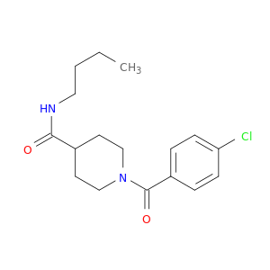4-Piperidinecarboxamide, N-butyl-1-(4-chlorobenzoyl)-