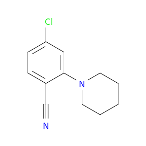 Benzonitrile, 4-chloro-2-(1-piperidinyl)-