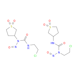 1-(2-chloroethyl)-3-(1,1-dioxidotetrahydrothiophen-3-yl)-1-nitrosourea- 3-(2-chloroethyl)-1-(1,1-dioxidotetrahydrothiophen-3-yl)-1-nitrosourea(1:1)