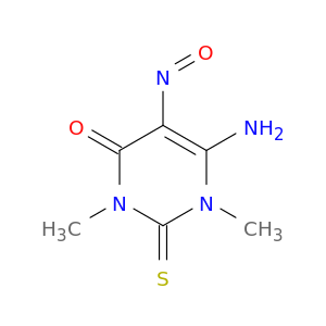 6-amino-1,3-dimethyl-5-nitroso-2-sulfanylidene-pyrimidin-4-one