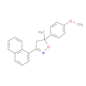 Isoxazole, 4,5-dihydro-5-(4-methoxyphenyl)-5-methyl-3-(1-naphthalenyl)-