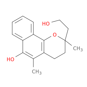 2H-Naphtho[1,2-b]pyran-2-ethanol, 3,4-dihydro-6-hydroxy-2,5-dimethyl-