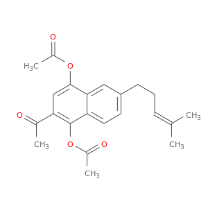 Ethanone, 1-[1,4-bis(acetyloxy)-6-(4-methyl-3-pentenyl)-2-naphthalenyl]-