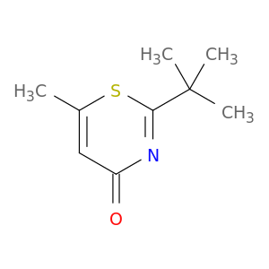 4H-1,3-Thiazin-4-one, 2-(1,1-dimethylethyl)-6-methyl-