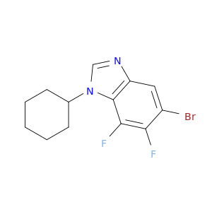 5-Bromo-1-cyclohexyl-6,7-difluorobenzimidazole
