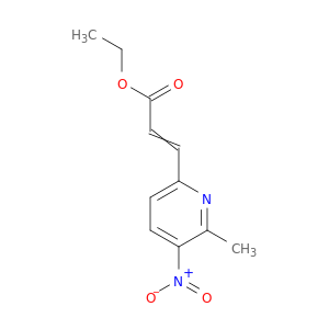 2-Propenoic acid, 3-(6-methyl-5-nitro-2-pyridinyl)-, ethyl ester