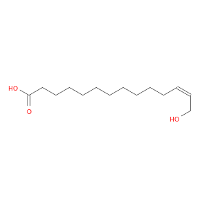 12-Tetradecenoic acid, 14-hydroxy-, (Z)-