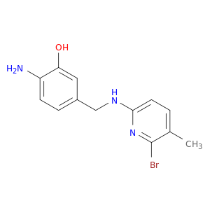 Phenol, 2-amino-5-[[(6-bromo-5-methyl-2-pyridinyl)amino]methyl]-