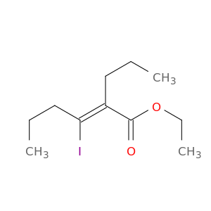 2-Hexenoic acid, 3-iodo-2-propyl-, ethyl ester, (2Z)-