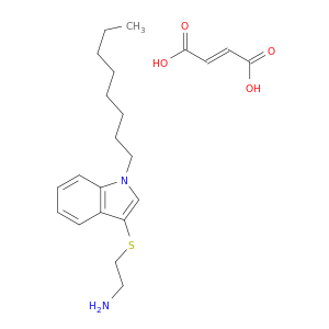 Ethanamine, 2-[(1-octyl-1H-indol-3-yl)thio]-, (2E)-2-butenedioate (1:1)