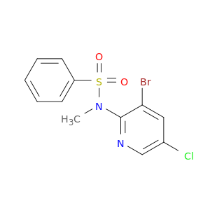 Benzenesulfonamide, N-(3-bromo-5-chloro-2-pyridinyl)-N-methyl-