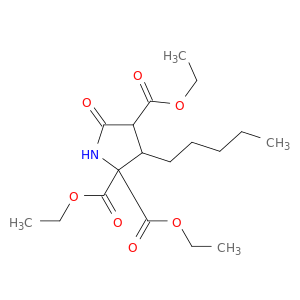 triethyl 5-oxo-3-pentylpyrrolidine-2,2,4-tricarboxylate