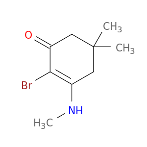 2-Cyclohexen-1-one, 2-bromo-5,5-dimethyl-3-(methylamino)-