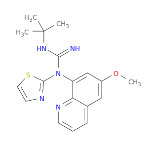 N-(1,1-DIMETHYLETHYL)-N'-(6-METHOXY-8-QUINOLINYL)-N'-THIAZOL-2-YLGUANIDINE