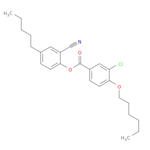 Benzoic acid, 3-chloro-4-(hexyloxy)-, 2-cyano-4-pentylphenyl ester