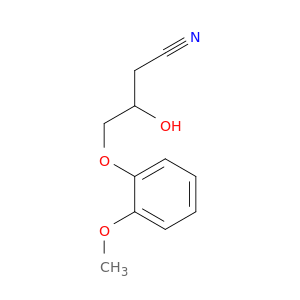 Butanenitrile, 3-hydroxy-4-(2-methoxyphenoxy)-