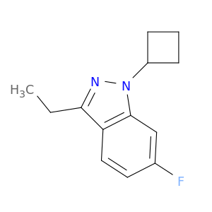 1H-Indazole,1-cyclobutyl-3-ethyl-6-fluoro-
