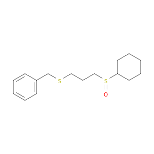 Benzene, [[[3-(cyclohexylsulfinyl)propyl]thio]methyl]-