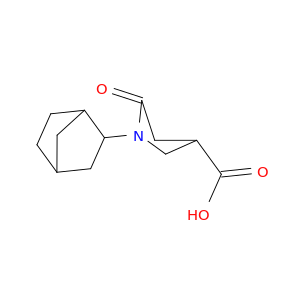 3-Pyrrolidinecarboxylic acid, 1-bicyclo[2.2.1]hept-2-yl-5-oxo-