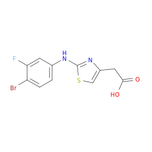 4-Thiazoleacetic acid, 2-[(4-bromo-3-fluorophenyl)amino]-